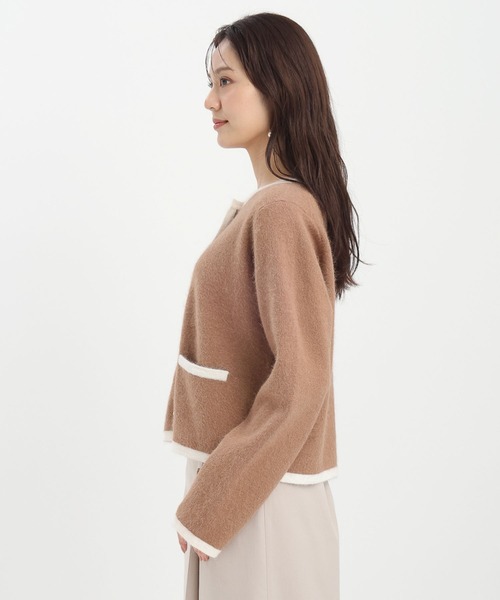 Andemiu（アンデミュウ）の「【手洗い可能】アンゴラハイショクカーディガン498696（カーディガン/ボレロ・レディース・レッド/キャメル/グレー/ブラック/ブルー・FREE）」の22枚目の写真