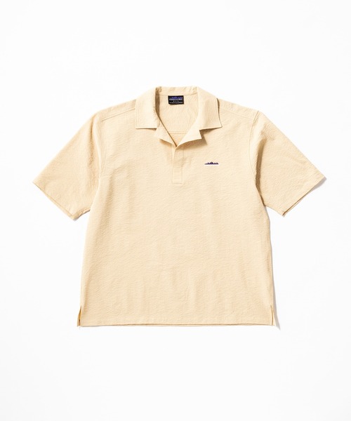 THOUSAND MILE（サウザンドマイル）の「[M's]SHORT SLEEVE SKIPPER SHIRT SEERSUCKER/ショートスリーブスキッパーシャツ シアサッカー（シャツ/ブラウス・メンズ・ブラウン/ネイビー/イエロー/ブラック・XL/M/L/S）」の4枚目の写真