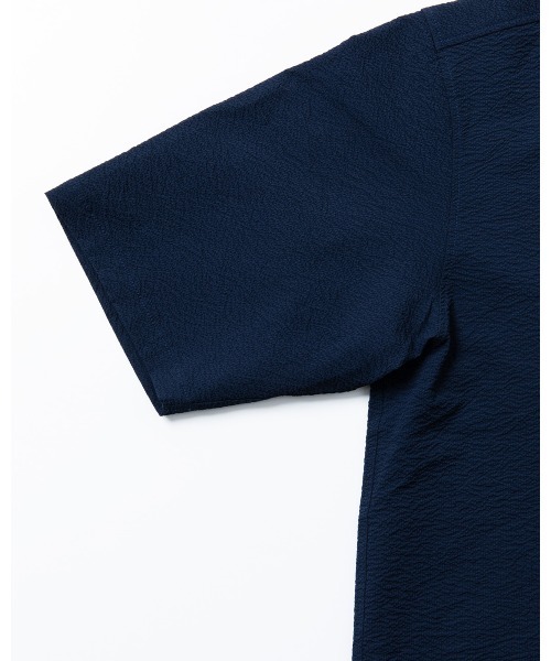THOUSAND MILE（サウザンドマイル）の「[M's]SHORT SLEEVE SKIPPER SHIRT SEERSUCKER/ショートスリーブスキッパーシャツ シアサッカー（シャツ/ブラウス・メンズ・ブラウン/ネイビー/イエロー/ブラック・XL/M/L/S）」の5枚目の写真