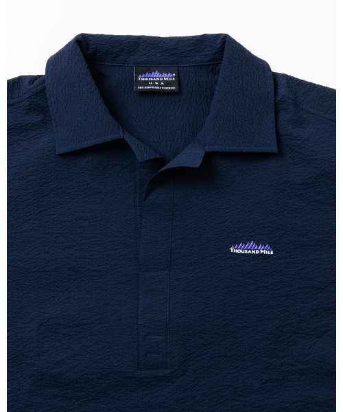 THOUSAND MILE（サウザンドマイル）の「[M's]SHORT SLEEVE SKIPPER SHIRT SEERSUCKER/ショートスリーブスキッパーシャツ シアサッカー（シャツ/ブラウス・メンズ・ブラウン/ネイビー/イエロー/ブラック・XL/M/L/S）」の13枚目の写真