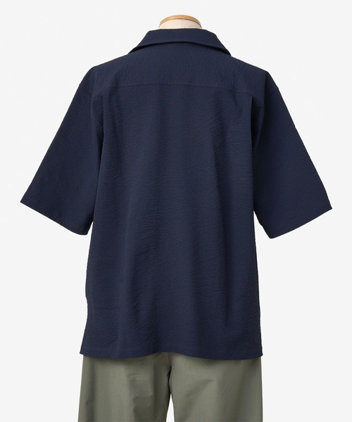 THOUSAND MILE（サウザンドマイル）の「[M's]SHORT SLEEVE SKIPPER SHIRT SEERSUCKER/ショートスリーブスキッパーシャツ シアサッカー（シャツ/ブラウス・メンズ・ブラウン/ネイビー/イエロー/ブラック・XL/M/L/S）」の17枚目の写真