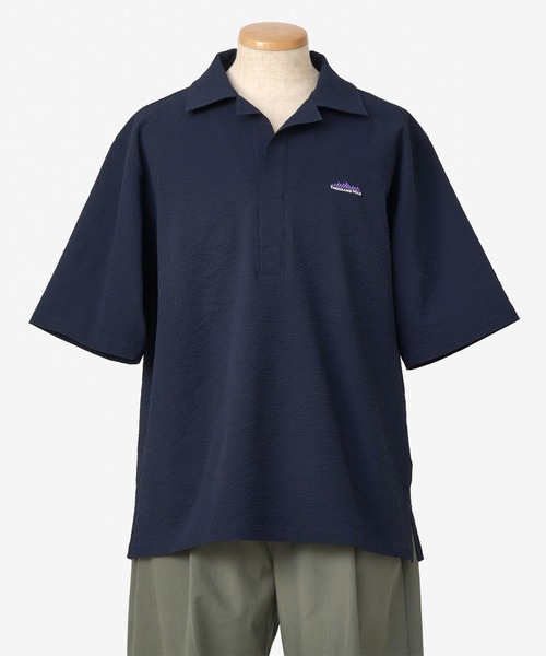 THOUSAND MILE（サウザンドマイル）の「[M's]SHORT SLEEVE SKIPPER SHIRT SEERSUCKER/ショートスリーブスキッパーシャツ シアサッカー（シャツ/ブラウス・メンズ・ブラウン/ネイビー/イエロー/ブラック・XL/M/L/S）」の20枚目の写真