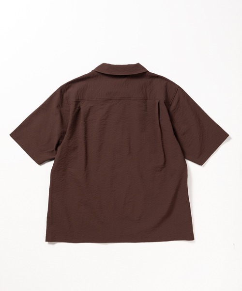 THOUSAND MILE（サウザンドマイル）の「[M's]SHORT SLEEVE SKIPPER SHIRT SEERSUCKER/ショートスリーブスキッパーシャツ シアサッカー（シャツ/ブラウス・メンズ・ブラウン/ネイビー/イエロー/ブラック・XL/M/L/S）」の15枚目の写真