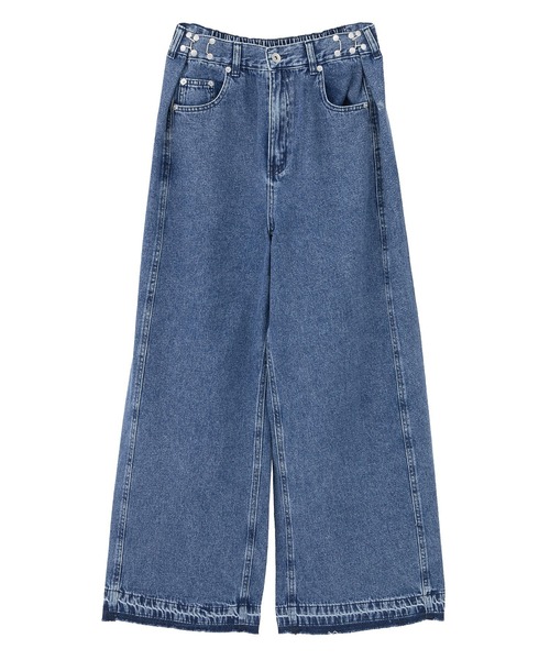 Sugar spoon（シュガースプーン）の「・SUGAR SPOON タックデニムワイドパンツ（デニムパンツ・レディース・ボルドー/グリーン/インディゴブルー/ブラック・FREE）」の22枚目の写真