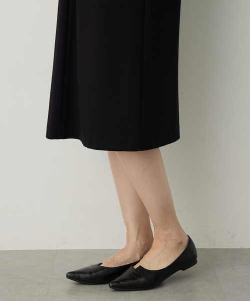 A/C DESIGN BY ALPHA CUBIC（エーシーデザインバイアルファキュービック）の「【アルファブリック】ストレッチタックワンピース【セレモニー対応】（ワンピース・レディース・ブラック・9号/11号/13号）」の10枚目の写真