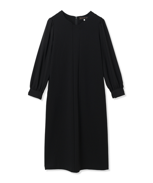 A/C DESIGN BY ALPHA CUBIC（エーシーデザインバイアルファキュービック）の「【アルファブリック】ストレッチタックワンピース【セレモニー対応】（ワンピース・レディース・ブラック・9号/11号/13号）」の13枚目の写真