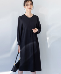 A/C DESIGN BY ALPHA CUBIC | 【アルファブリック】ストレッチタックワンピース【セレモニー対応】(ワンピース)