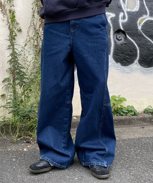 ALAND(エーランド)の「【UNISEX】ALAND/デニムバレルパンツ(デニムパンツ・レディース・ブラック/ブルー・SMALL/LARGE)」の20枚目の写真