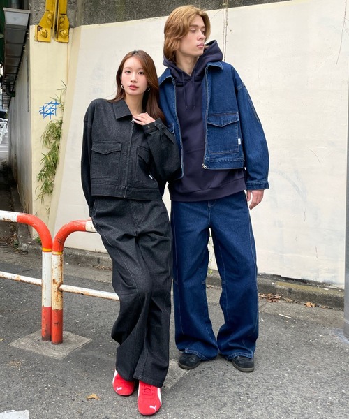 ALAND(エーランド)の「【UNISEX】ALAND/デニムバレルパンツ(デニムパンツ・レディース・ブラック/ブルー・SMALL/LARGE)」の14枚目の写真