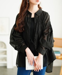 GOLDJAPAN（ゴールドジャパン）の「シャーリングシアーシャツ【大きいサイズ対応】（シャツ/ブラウス）」