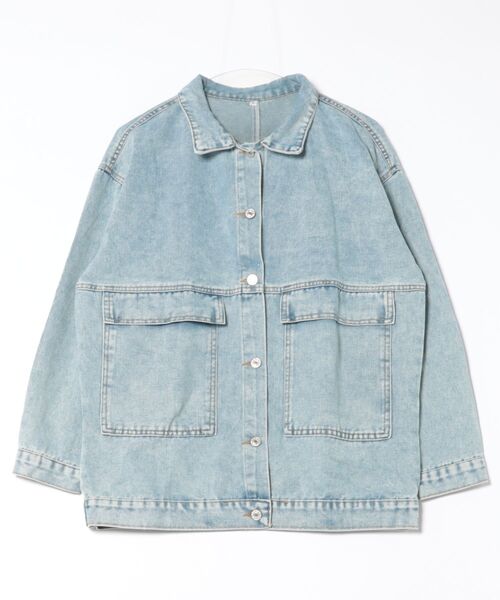 セール】【SETUP7】ボックスシルエット デニムジャケット