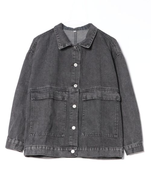 セール】【SETUP7】ボックスシルエット デニムジャケット