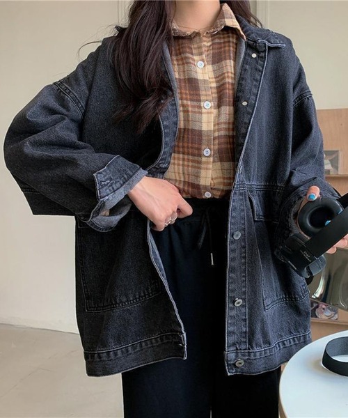 セール】【SETUP7】ボックスシルエット デニムジャケット ウォッシュ