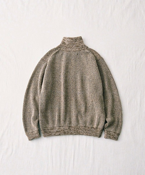 The DUFFER N NEPHEWS（ザ ダファーアンドネフューズ）の「DRIVERS YARDIE KNIT（ニット/セーター・メンズ・ブラック/ブラウン・M）」の4枚目の写真