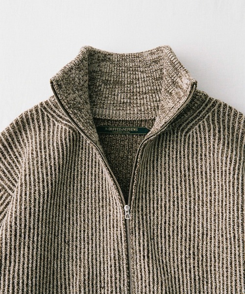 The DUFFER N NEPHEWS（ザ ダファーアンドネフューズ）の「DRIVERS YARDIE KNIT（ニット/セーター・メンズ・ブラック/ブラウン・M）」の5枚目の写真