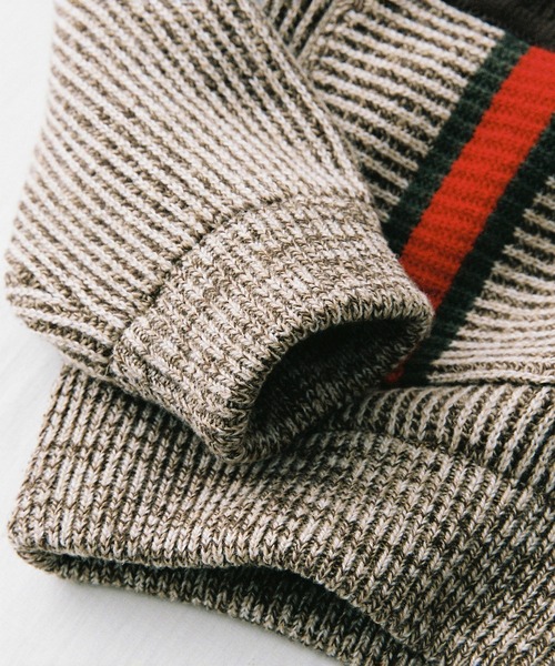 The DUFFER N NEPHEWS（ザ ダファーアンドネフューズ）の「DRIVERS YARDIE KNIT（ニット/セーター・メンズ・ブラック/ブラウン・M）」の8枚目の写真