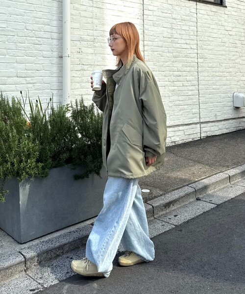 CIAOPANIC TYPY（チャオパニックティピー）の「【ユニセックス】マルチウェイライトM-65モッズコート（モッズコート・メンズ・ブラック/カーキ・MEDIUM/LARGE）」の8枚目の写真