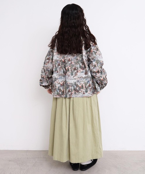 l'atelier du savon(アトリエドサボン)の「21Wシャツコール タックスカート(スカート・レディース・カーキ/ブルー/ブラック/オフホワイト・FREE)」の17枚目の写真