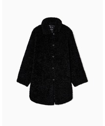 EMPORIO ARMANI | 【エンポリオ アルマーニ】オーバーサイズコート ブークレ エコファー(その他アウター)