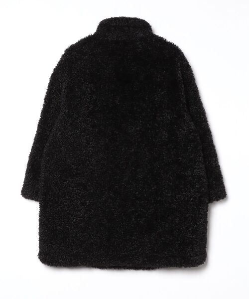 EMPORIO ARMANI フードコート ブラック　M EMPORIO ARMANI (エンポリオアルマーニ) フルジップ＆ボタン スタンド