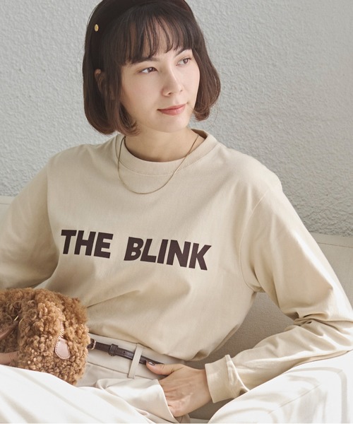 ANGIE(アンジー)の「フロッキープリントロゴロンT(Tシャツ/カットソー・レディース・ライトグレー系1/ホワイト×ブラック/ホワイト系1/ライトベージュ/グレー系1/スミクロ/ブルー系1・SMALL/MEDIUM/LARGE)」の22枚目の写真