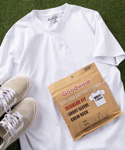 Goodwear(グッドウェア)の「【75】【Goodwear/グッドウェア】 ヘビーウェイト USAコットン 無地クルーネックTシャツ/レギュラーシルエット【1PパックTシャツ】(Tシャツ/カットソー・メンズ・ブラック/グレー/ホワイト・S/M/L/XL)」の22枚目の写真