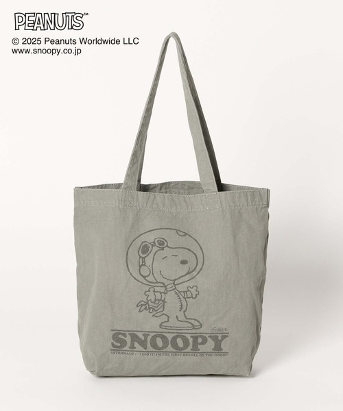 GLOBAL WORK（グローバルワーク）の「PEANUTS/プリントトート/593173（トートバッグ・レディース・ダークグレー/ネイビー/イエロー/グレー・FREE）」の6枚目の写真