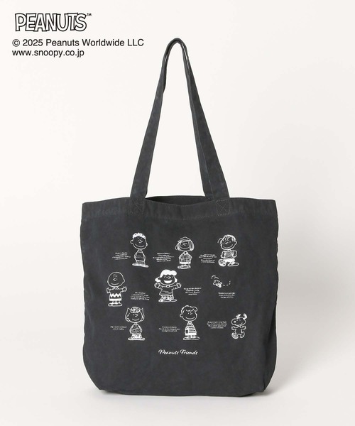 GLOBAL WORK（グローバルワーク）の「PEANUTS/プリントトート/593173（トートバッグ・レディース・ダークグレー/ネイビー/イエロー/グレー・FREE）」の8枚目の写真