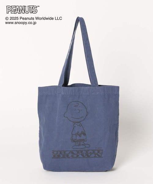 GLOBAL WORK（グローバルワーク）の「PEANUTS/プリントトート/593173（トートバッグ・レディース・ダークグレー/ネイビー/イエロー/グレー・FREE）」の12枚目の写真