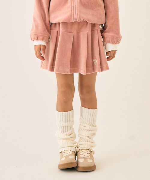 minimal（ミニマル）の「ベロアスカート（スカート・キッズ・ブラック/ピンク・100cm/130cm/110cm/140cm/90cm/120cm）」の2枚目の写真