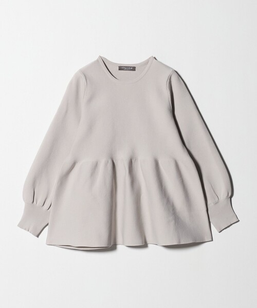 ペプラムニット ‐ウォッシャブル‐＜A DAY IN THE LIFE＞（ニット