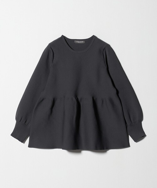 ペプラムニット ‐ウォッシャブル‐＜A DAY IN THE LIFE＞（ニット