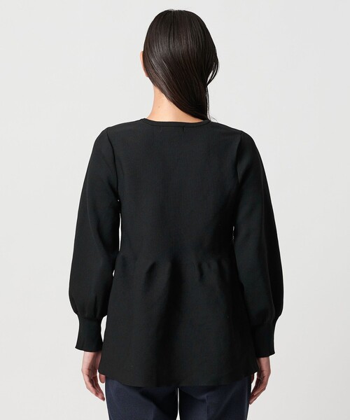 ペプラムニット ‐ウォッシャブル‐＜A DAY IN THE LIFE＞（ニット