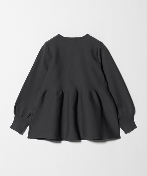 A DAY IN THE LIFE UNITED ARROWS（アデイインザライフユナイテッドアローズ）の「ペプラムニット ‐ウォッシャブル‐＜A DAY IN THE LIFE＞（ニット/セーター・レディース・ナチュラル/ブラック/ダークグレー・FREE）」の10枚目の写真