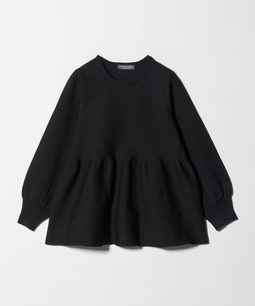 セール】ペプラムニット ‐ウォッシャブル‐＜A DAY IN THE LIFE