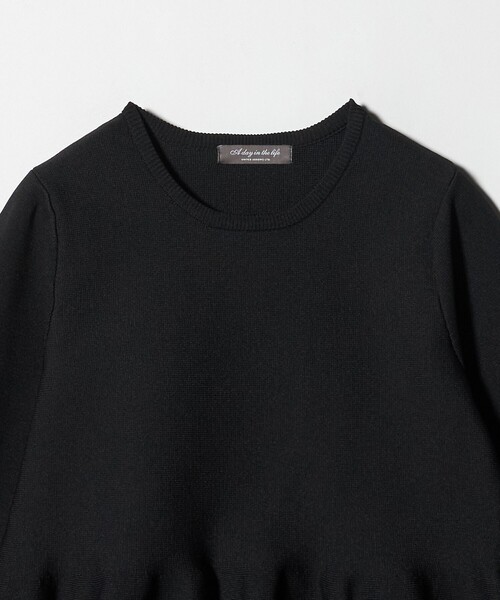 A DAY IN THE LIFE UNITED ARROWS（アデイインザライフユナイテッドアローズ）の「ペプラムニット ‐ウォッシャブル‐＜A DAY IN THE LIFE＞（ニット/セーター・レディース・ナチュラル/ブラック/ダークグレー・FREE）」の17枚目の写真