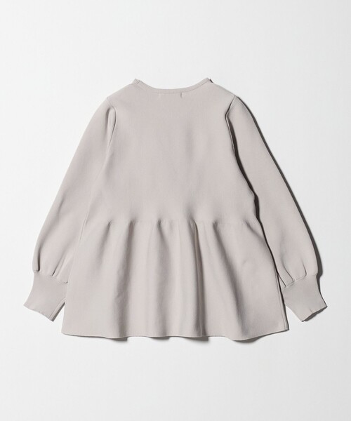 A DAY IN THE LIFE UNITED ARROWS（アデイインザライフユナイテッドアローズ）の「ペプラムニット ‐ウォッシャブル‐＜A DAY IN THE LIFE＞（ニット/セーター・レディース・ナチュラル/ブラック/ダークグレー・FREE）」の19枚目の写真