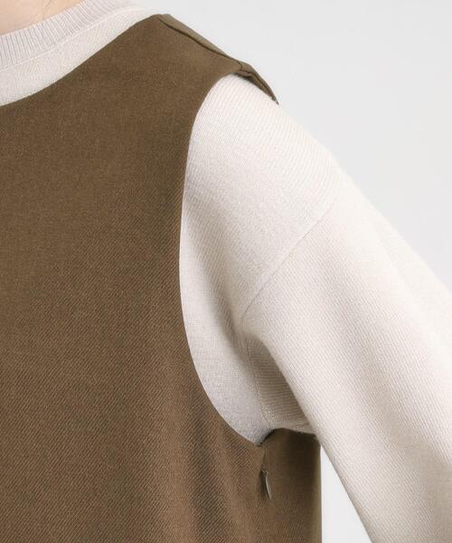 DRESKIP(ドレスキップ)の「【洗濯機可/S-LL】ウール調スキッパージャンスカ(ワンピース・レディース・ダークブラウン/グレー/ブラック・02/01/04/03)」の20枚目の写真