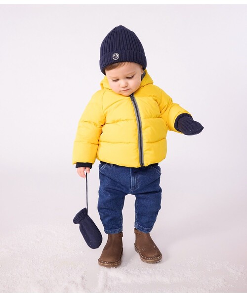 新品　プチバトー　ダウン　18m/81cm　動物柄 PETIT BATEAU｜プチバトー（キッズ）のダウンジャケット/コート
