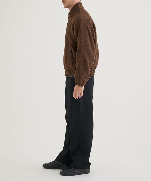 ATON（エイトン）の「【ATON / エイトン】ALPACA HOUND TOOTH HARRINGTON JACKET（ブルゾン・メンズ・ブラウン/グレー・4/6）」の13枚目の写真