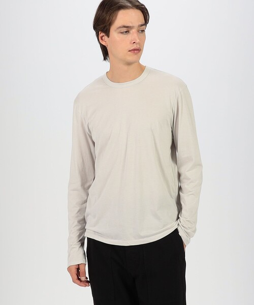 JAMES PERSE(ジェームスパース)の「リュクスジャージー ロングスリーブTシャツ MELJ3246(Tシャツ/カットソー・メンズ・ライトグレー・1)」の2枚目の写真