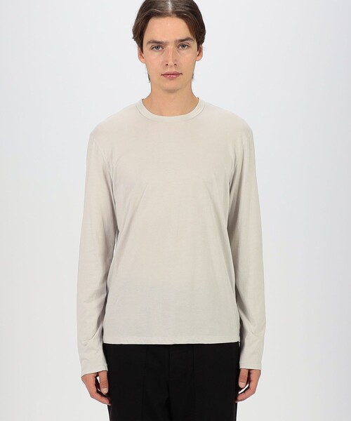 JAMES PERSE(ジェームスパース)の「リュクスジャージー ロングスリーブTシャツ MELJ3246(Tシャツ/カットソー・メンズ・ライトグレー・1)」の3枚目の写真