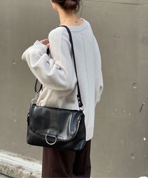 GALLARDAGALANTE（ガリャルダガランテ）の「【ZOZO店、札幌店限定】【2.718】撥水レザー2WAYリュック（バックパック/リュック・レディース・ブラック/ベージュ・FREE）」の10枚目の写真