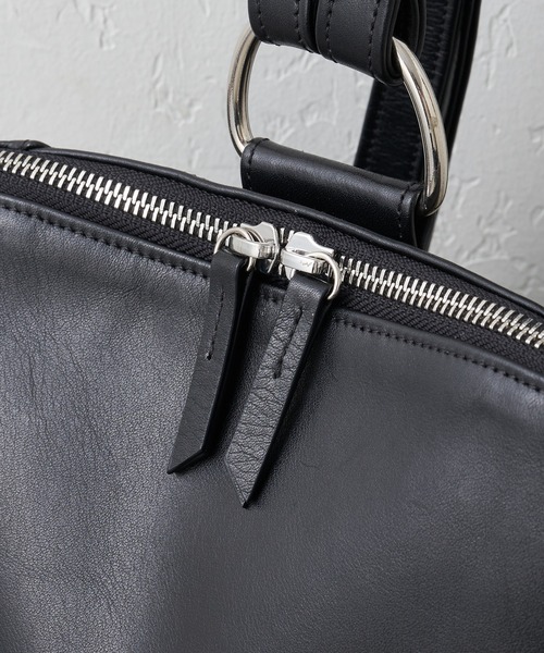 GALLARDAGALANTE（ガリャルダガランテ）の「【ZOZO店、札幌店限定】【2.718】撥水レザー2WAYリュック（バックパック/リュック・レディース・ブラック/ベージュ・FREE）」の15枚目の写真