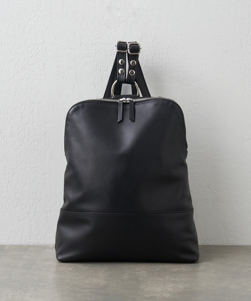 GALLARDAGALANTE（ガリャルダガランテ）の「【ZOZO店、札幌店限定】【2.718】撥水レザー2WAYリュック（バックパック/リュック・レディース・ブラック/ベージュ・FREE）」の11枚目の写真