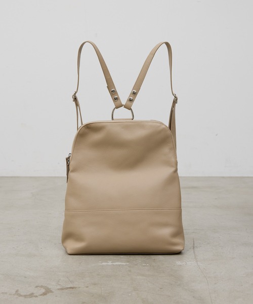 GALLARDAGALANTE（ガリャルダガランテ）の「【ZOZO店、札幌店限定】【2.718】撥水レザー2WAYリュック（バックパック/リュック・レディース・ブラック/ベージュ・FREE）」の16枚目の写真