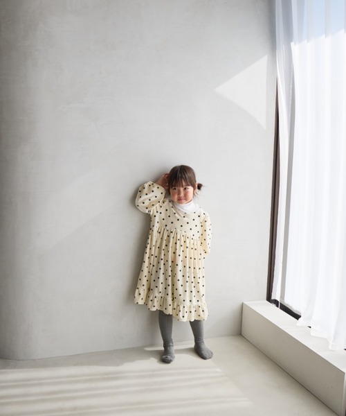 LOWRYS FARM（ローリーズファーム）の「ドットベロアワンピース　 603703（ワンピース・キッズ・ピンク/グレー/アイボリー・110cm/120cm/130cm/140cm/150cm）」の20枚目の写真