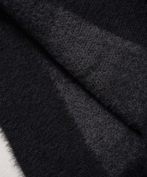 1111clothing(ワンフォークロージング)の「マーブル柄 ルーズ フェザーニット / Marble Pattern Loose Feather Knit(ニット/セーター・メンズ・ブラック系1/ブラック系3/ナチュラル/ブラック系2・M/L)」の19枚目の写真