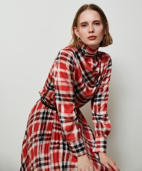 セール】LISAチェックプリントブラウス（シャツ/ブラウス