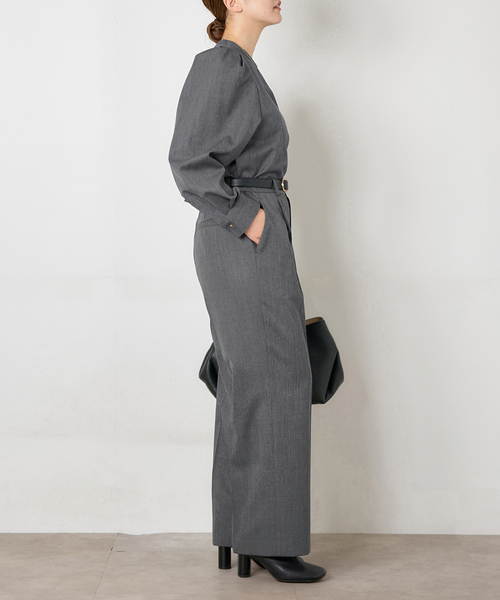 IENA（イエナ）の「パフスリーブブラウス（シャツ/ブラウス・レディース・ベージュ/ライトグレー・FREE）」の14枚目の写真